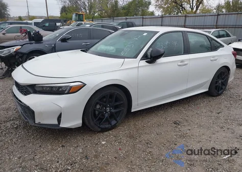 2025 Honda Civic Sport z USA, uszkodzony, nr VIN 2HGFE2F54SH553342